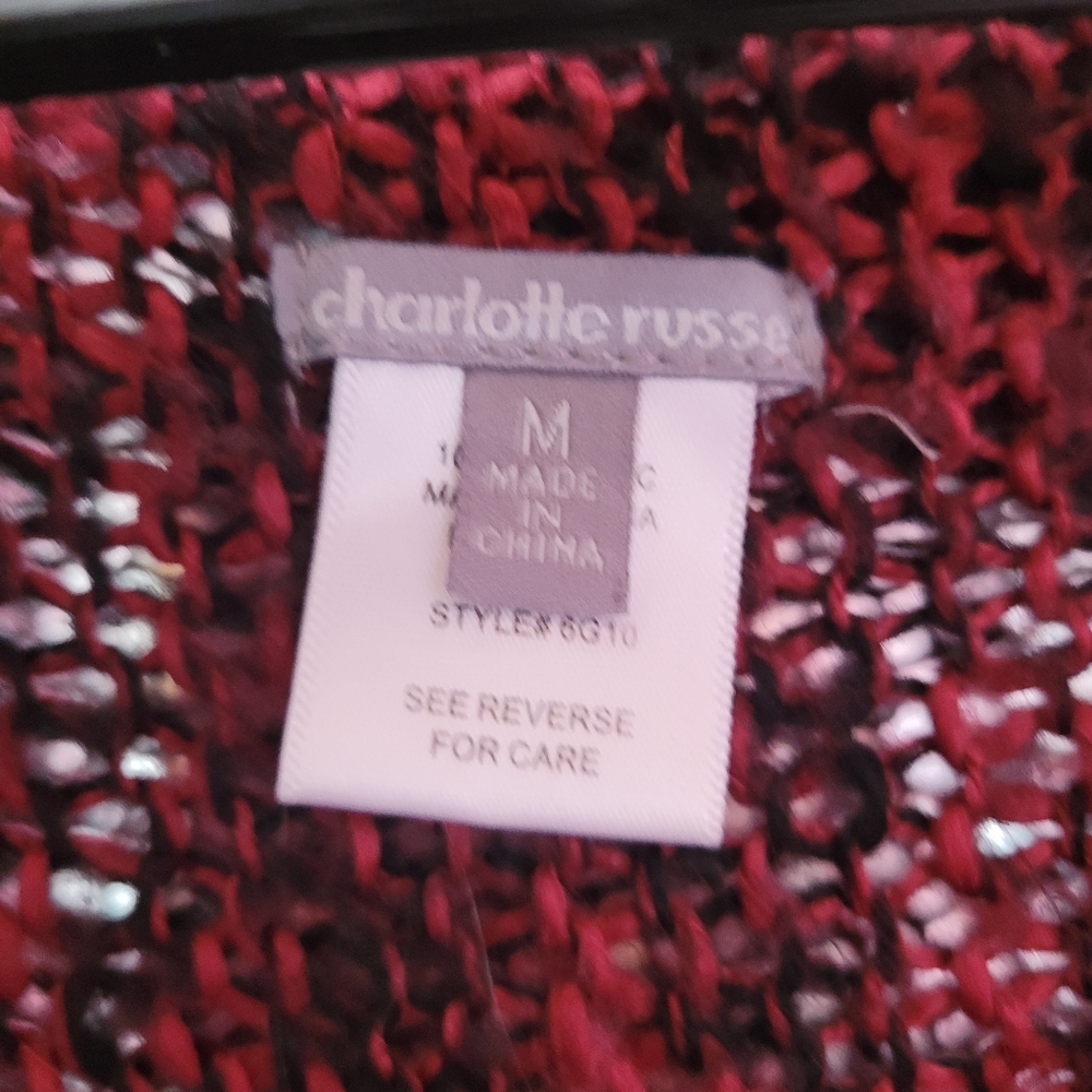 Red Cardigan- Size Small - Picture 4 of 4